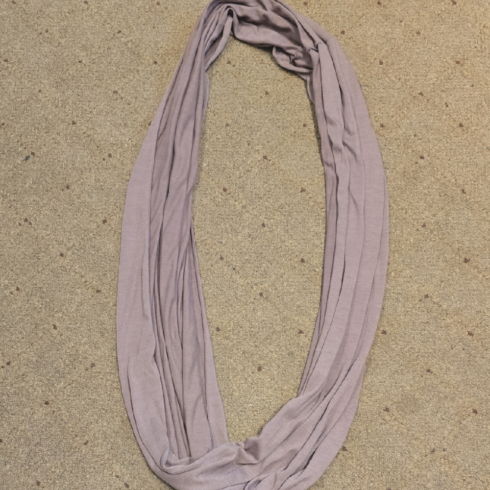 Elegant Mauve Infinity Scarf